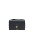 Saint Laurent Schwarze Lammleder Schultertasche Ovis Aries Aries