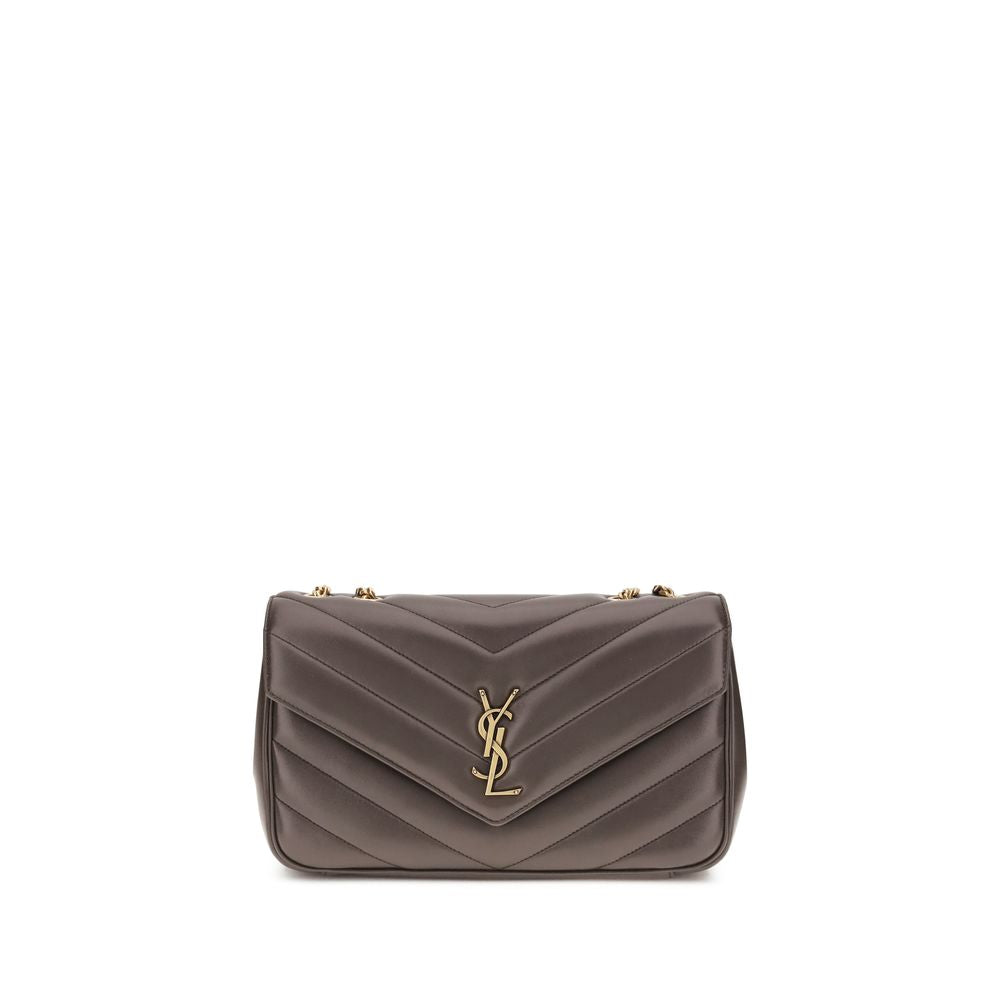 Saint Laurent Graue Lammleder Schultertasche Ovis Aries Aries