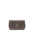 Saint Laurent Graue Lammleder Schultertasche Ovis Aries Aries