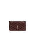 Saint Laurent Schultertasche aus bordeauxrotem Lammleder Ovis Aries Aries