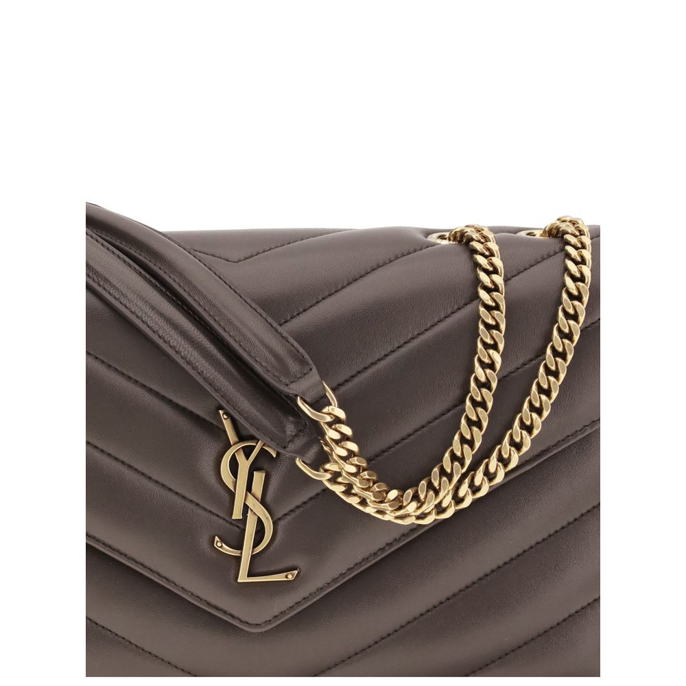 Saint Laurent Graue Lammleder Schultertasche Ovis Aries Aries