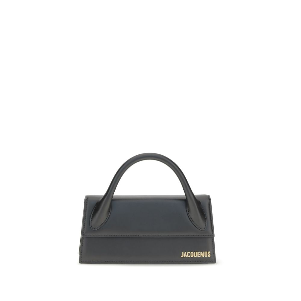 Jacquemus Schwarze Bos Taurus Kalbsleder Schultertasche