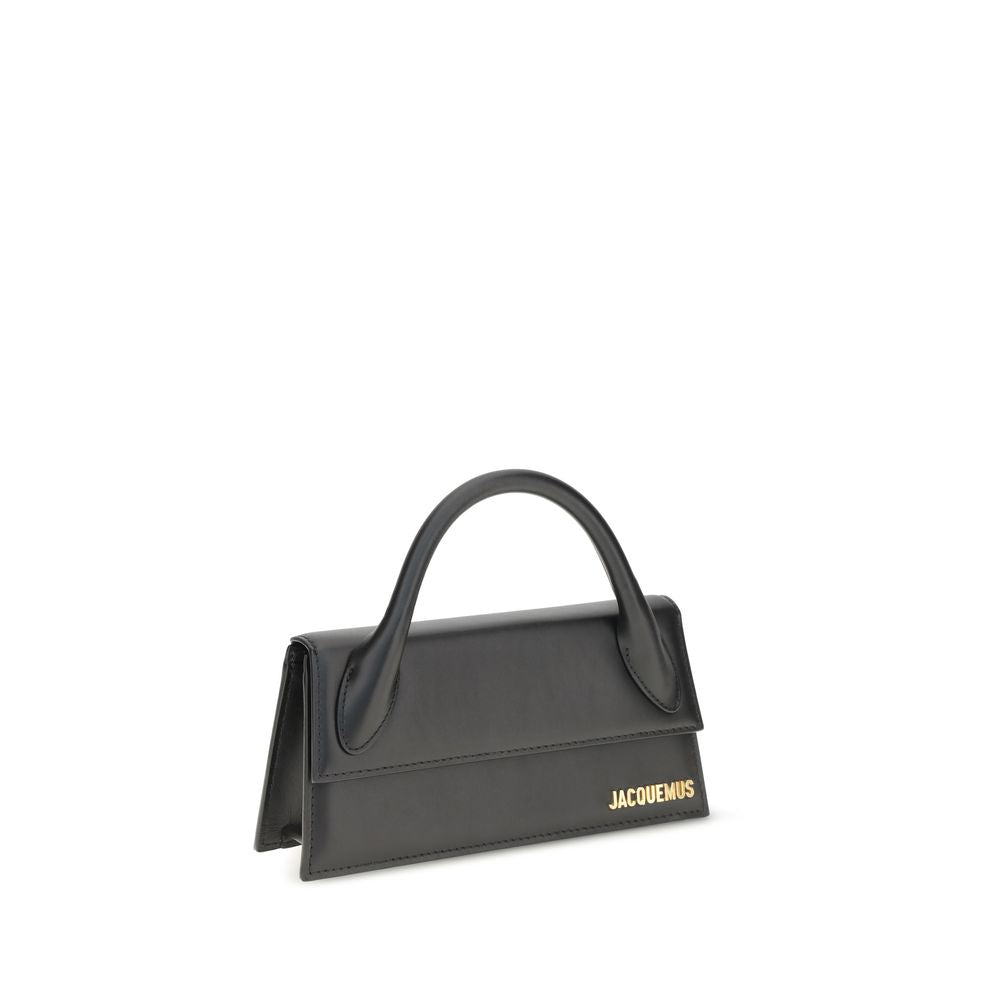 Jacquemus Schwarze Bos Taurus Kalbsleder Schultertasche