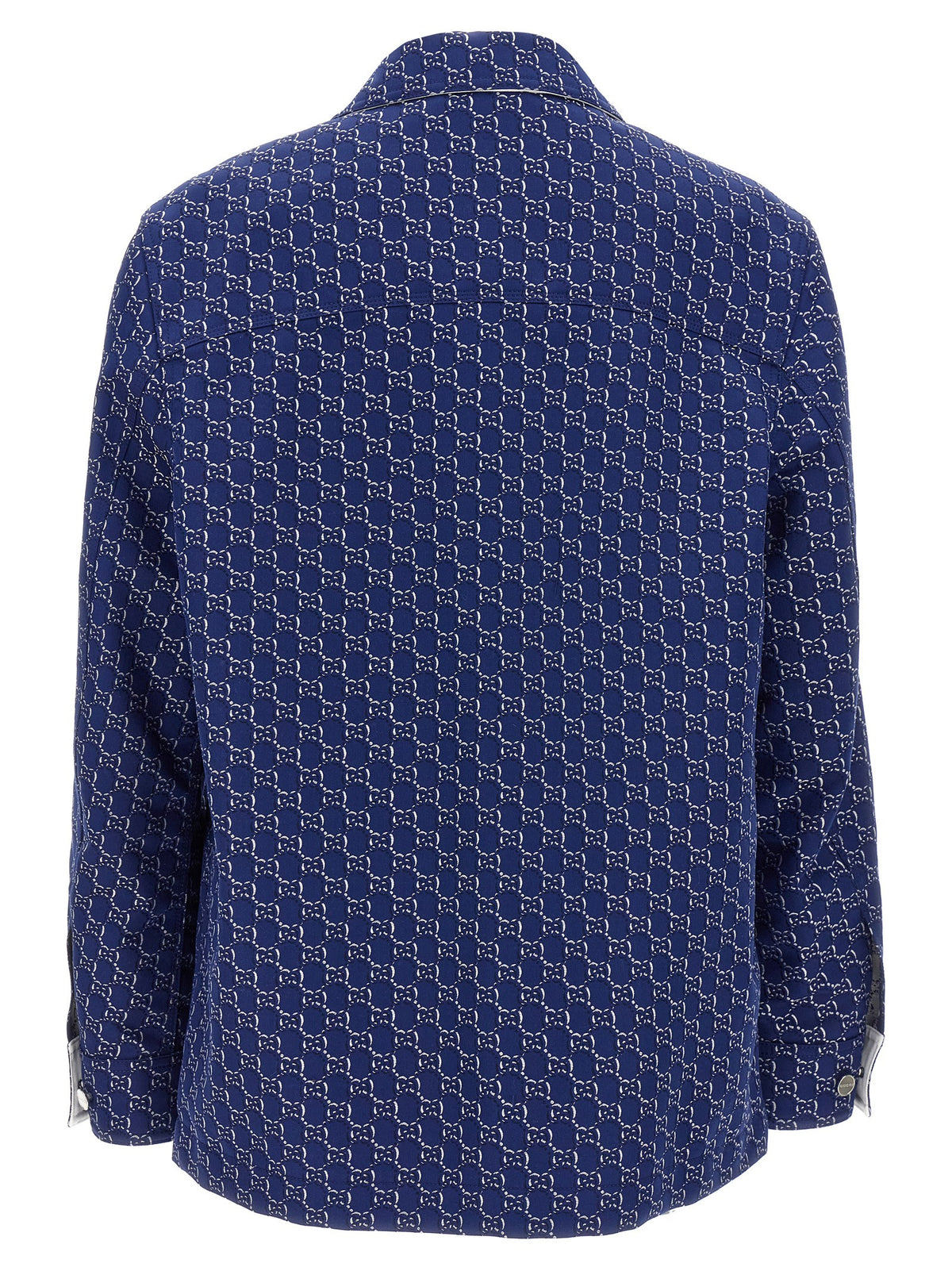 Gucci Blaue Bikerjacke aus Baumwolle