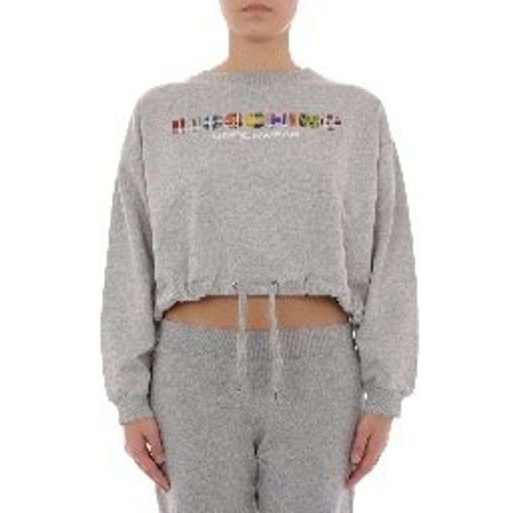 Moschino Grauer Baumwollpullover