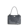 Balenciaga Graue Bos Taurus Kalbsleder Schultertasche