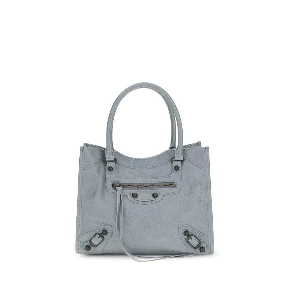 Balenciaga Schwarze Bos Taurus Kalbsleder Schultertasche