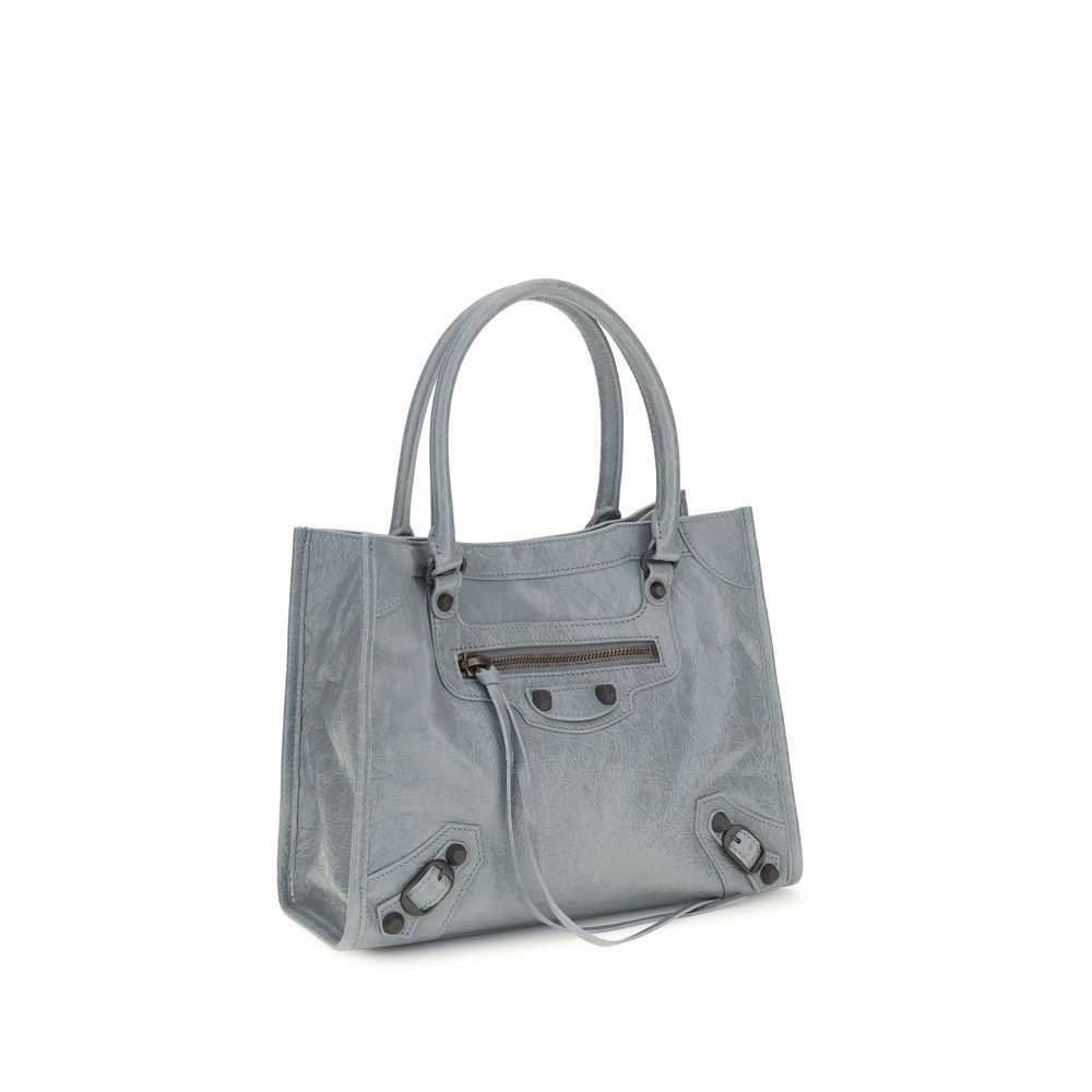 Balenciaga Schwarze Bos Taurus Kalbsleder Schultertasche