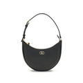 Valentino Garavani Schwarze Bos Taurus Kalbsleder Schultertasche