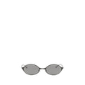 Alexander McQueen Graue Sonnenbrille aus Metall