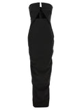 Rick Owens Langes Wollkleid in Schwarz