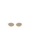 Alexander McQueen Sonnenbrille aus Goldmetall