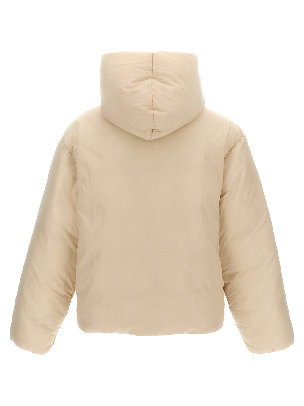 Jacquemus Weiße Polyamid-Jacke in voller Länge