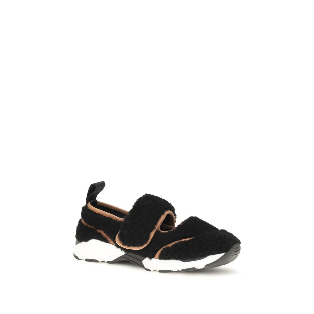 Marni Schwarze Polyamid-Sneaker für Sport