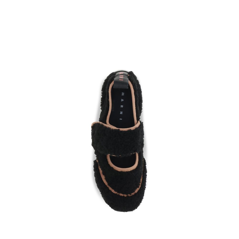Marni Schwarze Polyamid-Sneaker für Sport