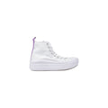 Converse Weiße Stoff-Plateau-Sneaker