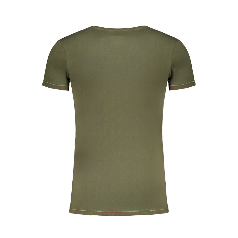 Aeronautica Militare Herren-T-Shirt aus Verde-Baumwolle