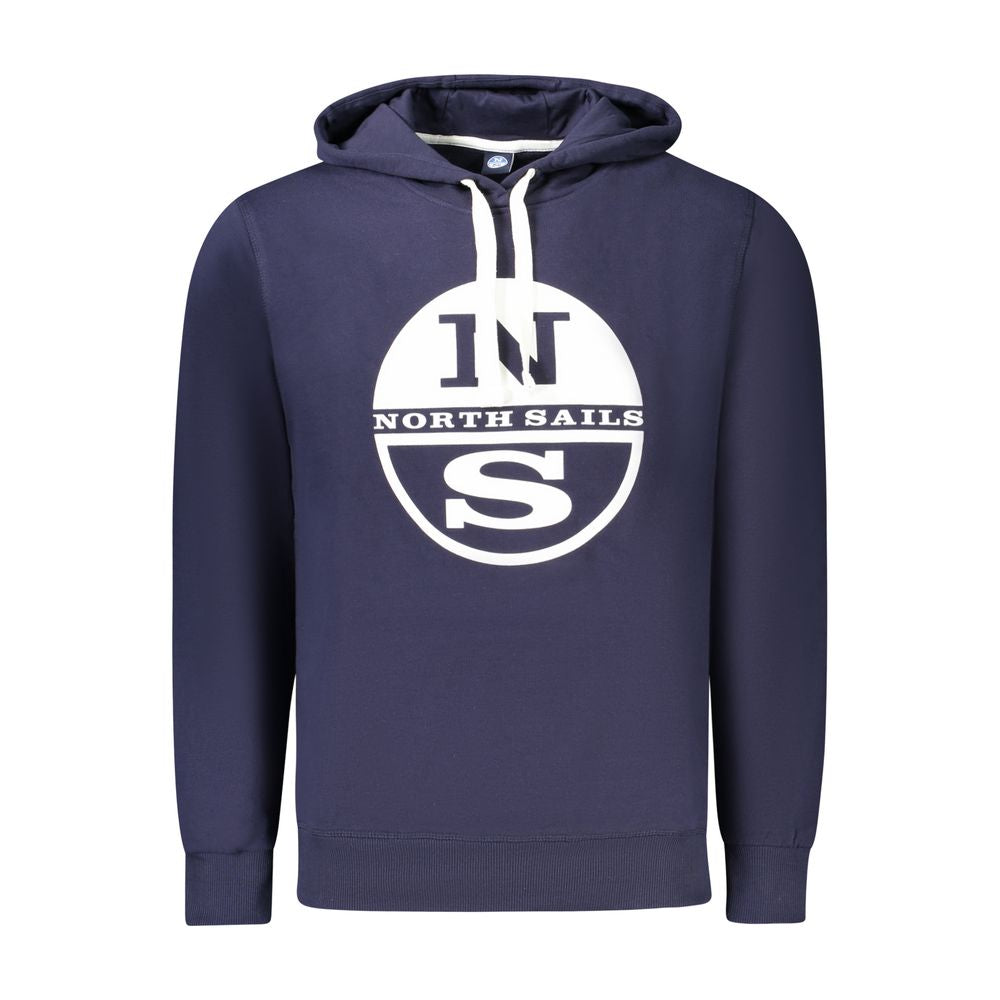 North Sails Blauer Baumwoll-Kapuzenpullover für Herren