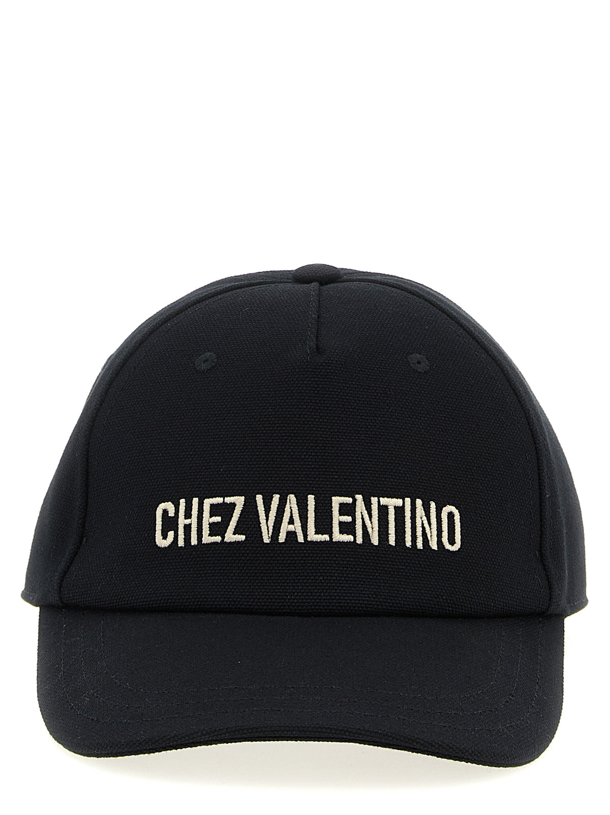 Valentino Garavani Schwarze Baumwollkappe (Baseball Cap)