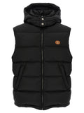 Valentino Garavani Schwarze ärmellose Jacke aus Polyamid
