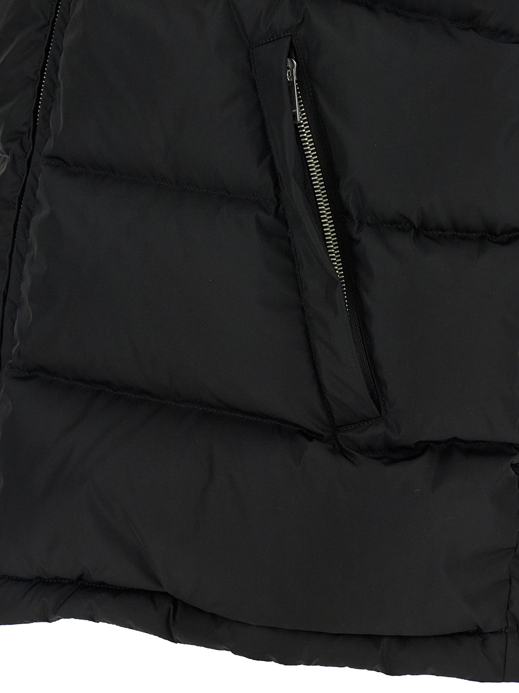 Valentino Garavani Schwarze ärmellose Jacke aus Polyamid