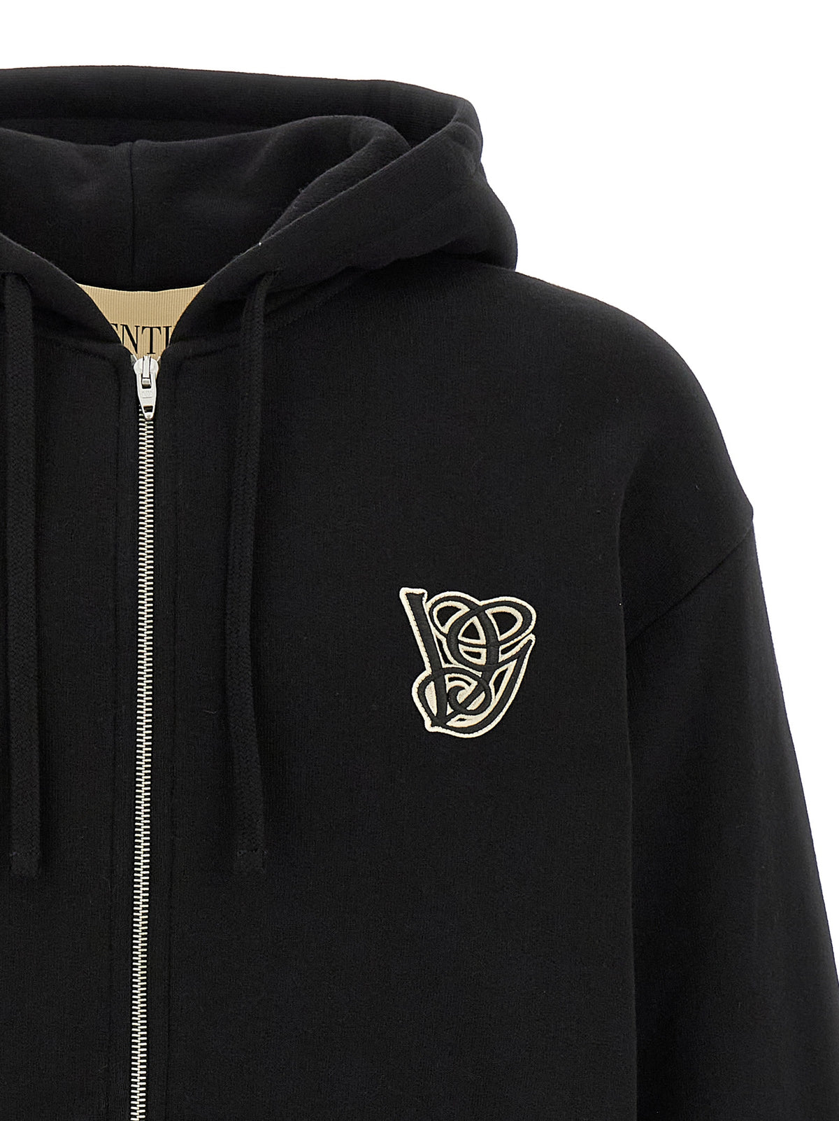 Valentino Garavani Schwarzer Baumwoll-Sweatshirt