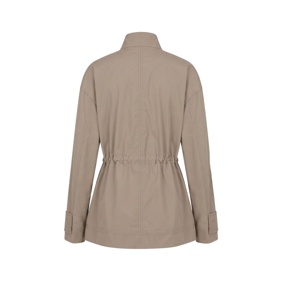 Malo Braune Baumwolljacke für Damen