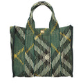 Burberry Grüne Stoffhandtasche