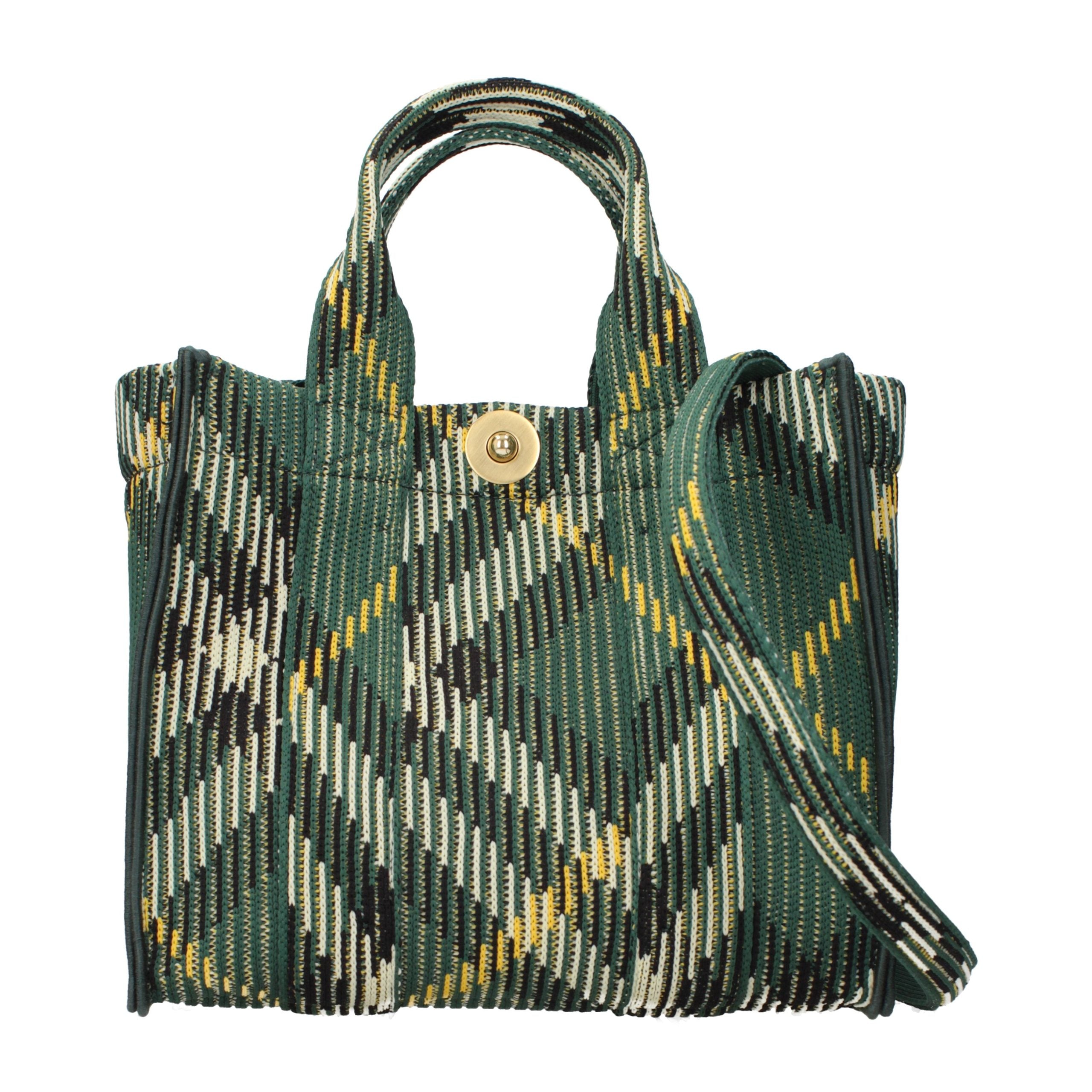 Burberry Grüne Stoffhandtasche