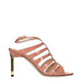 Tom Ford Pinkfarbene Sandalen mit Stilettoabsatz aus Leder