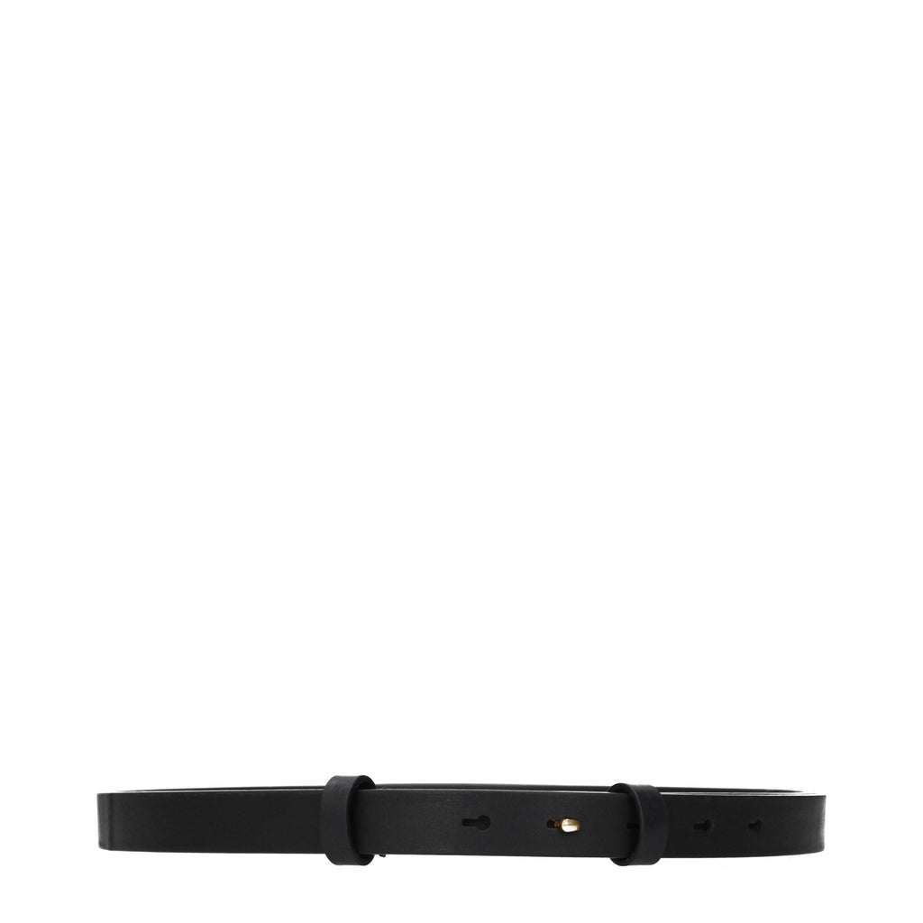 Burberry Schwarzer Ledergürtel Regular