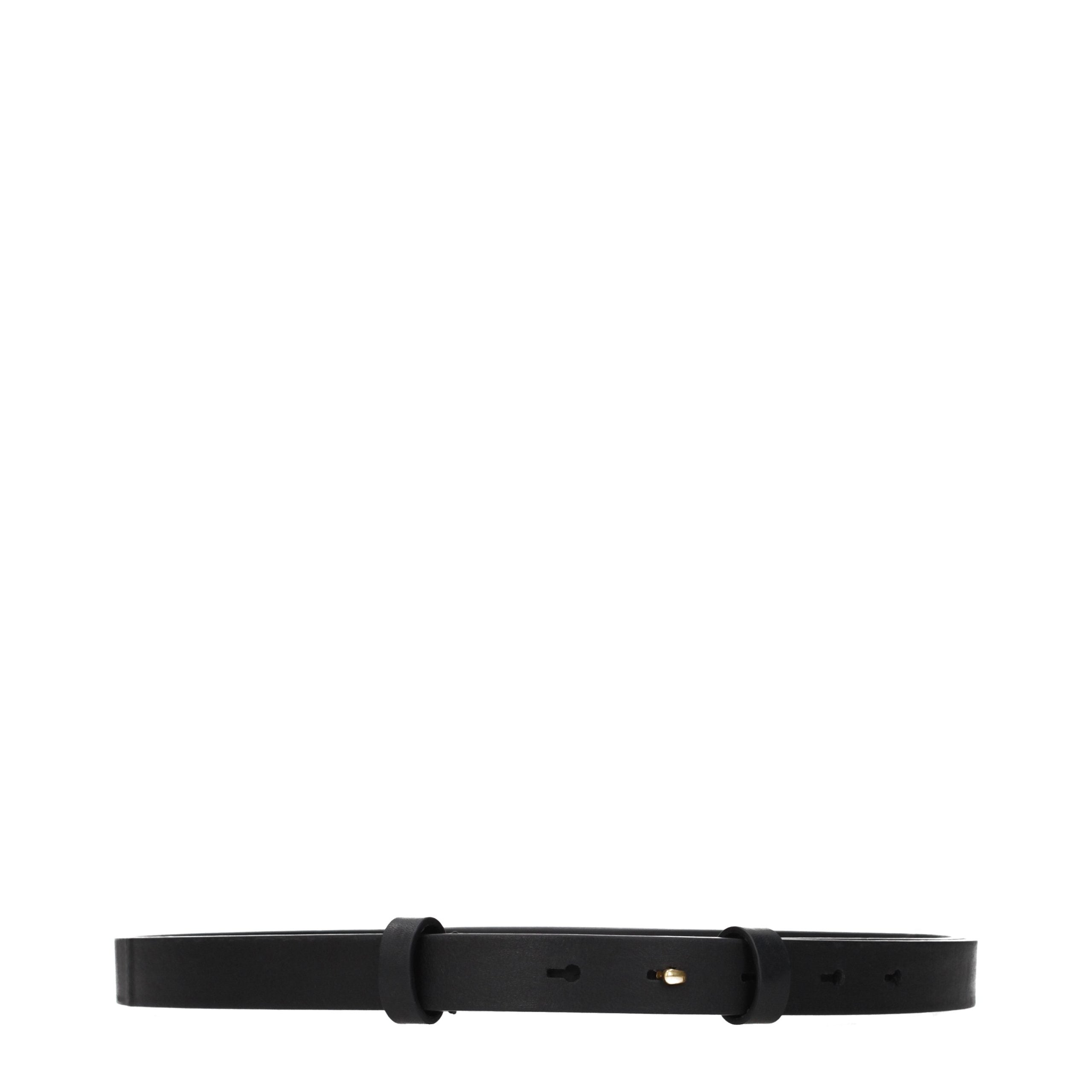 Burberry Schwarzer Ledergürtel Regular