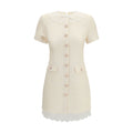 Self-Portrait Beiges Polyester Freizeitkleid