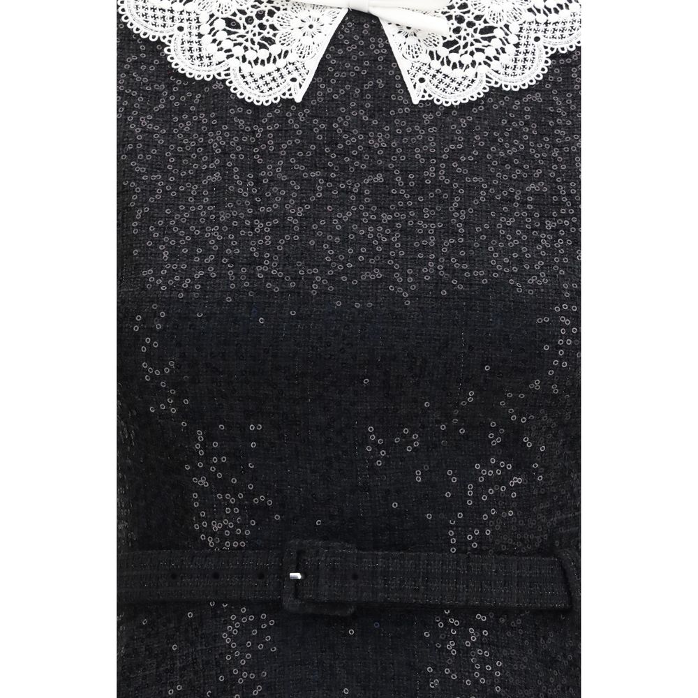 Self-Portrait Schwarzes Freizeitkleid aus Polyester