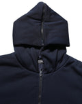 Dolce & Gabbana Schwarze Kapuzen-Bomberjacke aus Baumwolle mit durchgehendem Reißverschluss