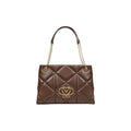 Love Moschino Braune Handtasche aus Polyethylen