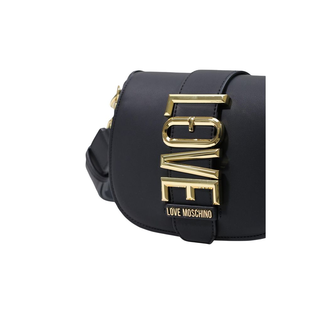 Love Moschino Schwarze Handtasche aus Polyethylen