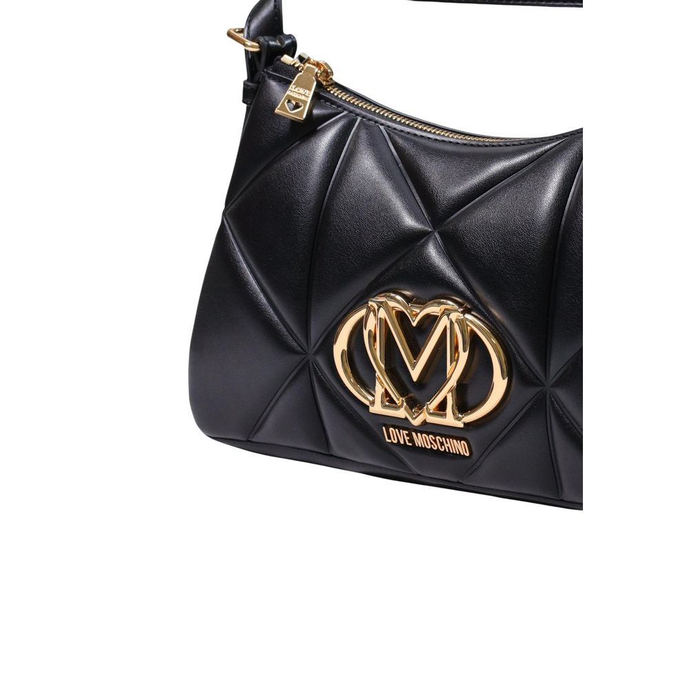 Love Moschino Schwarze Handtasche aus Polyethylen