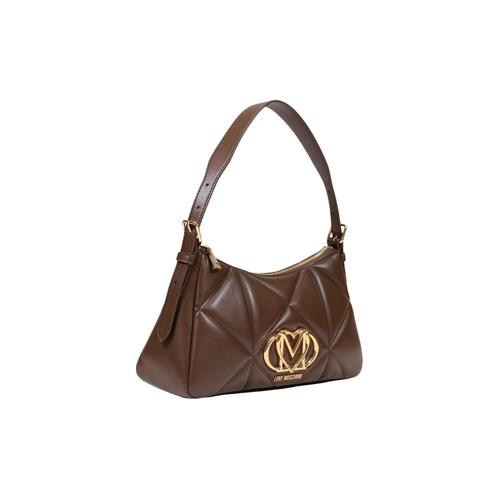 Love Moschino Braune Handtasche aus Polyethylen