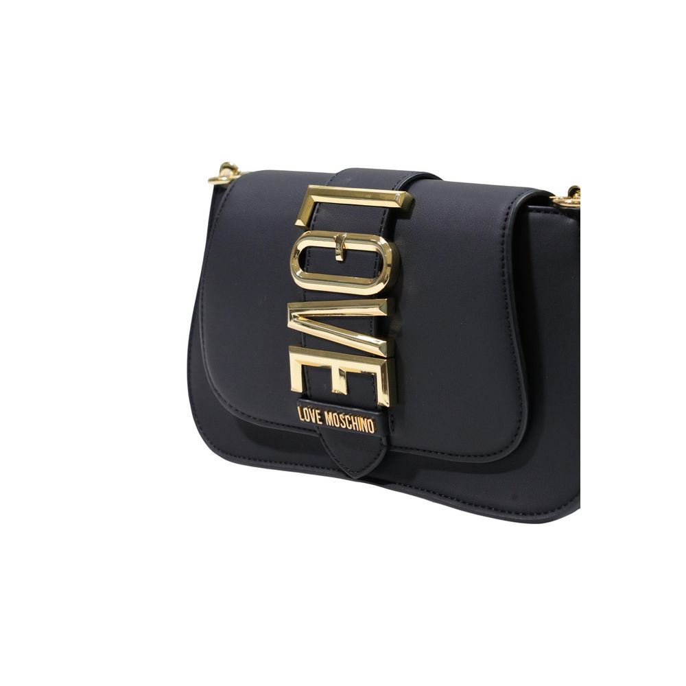 Love Moschino Schwarze Handtasche aus Polyethylen