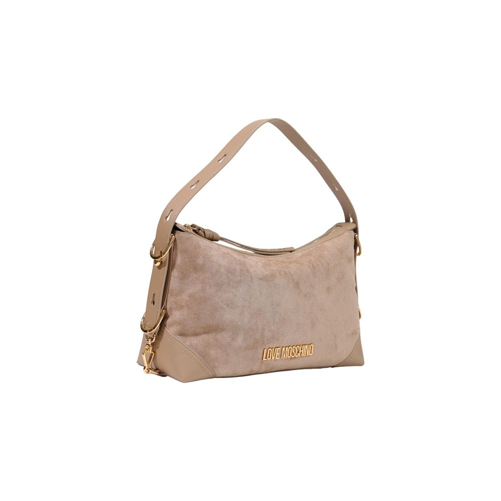 Love Moschino Beige Polyester Handtasche