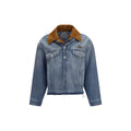 Miu Miu Blaue Jeansjacke aus Baumwolle