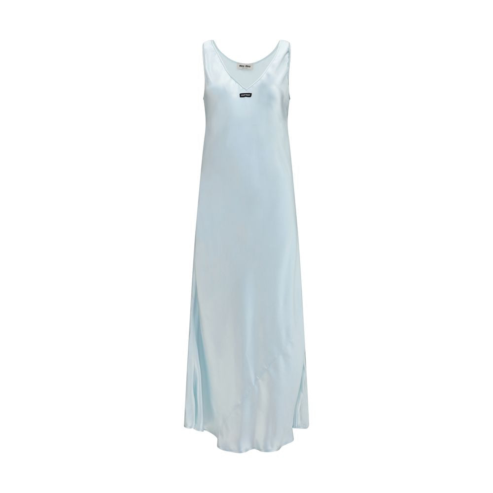 Miu Miu Blaues Viskose-Freizeitkleid