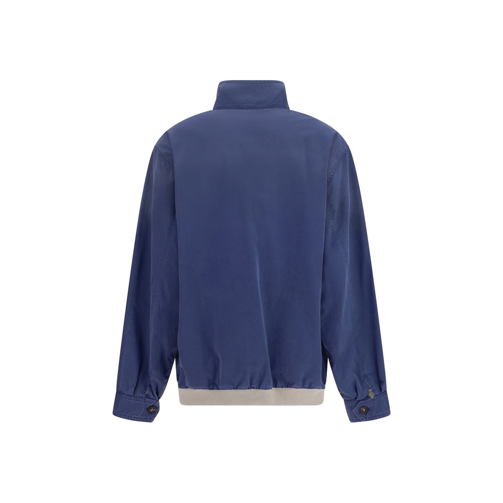 Miu Miu Blauer Baumwoll-Bomber