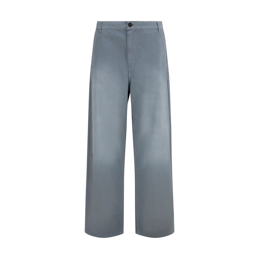 Miu Miu Graue Baumwoll-Freizeithose