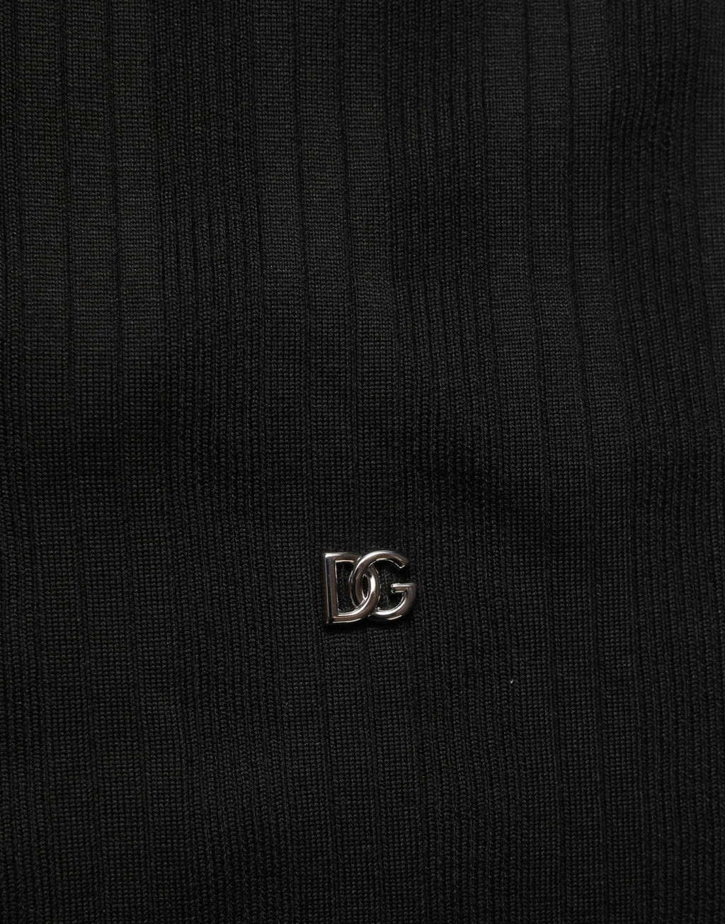 Dolce & Gabbana Schwarzer Henley-Pullover aus Seidenmischung für Herren