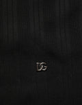 Dolce & Gabbana Schwarzer Henley-Pullover aus Seidenmischung für Herren