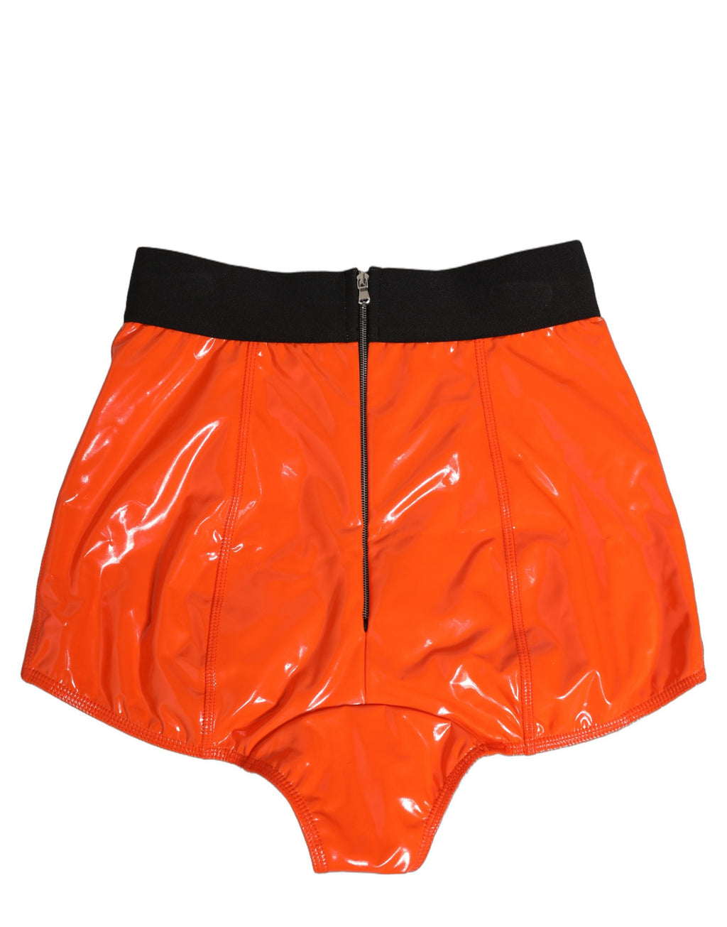Dolce & Gabbana Orange Polyester Logo High Waist Miederhose