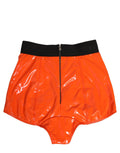 Dolce & Gabbana Orange Polyester Logo High Waist Miederhose