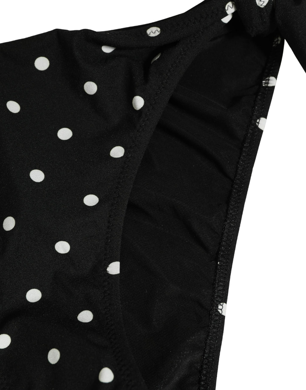 Dolce & Gabbana Schwarzer gepunkteter Badeanzug Badeanzug Unterteil Bikini